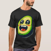 Retro Funny Avocado T-shirt (Voorkant)