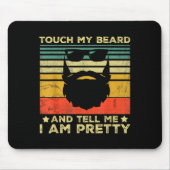Retro Funny Beard Quote Gift For Bearded Men And L Muismat (Voorkant)