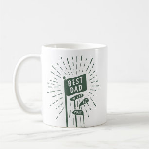 Retro Funny Best Dad beroemd gemaakt door Par Golf Koffiemok