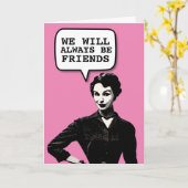 RETRO FUNNY BIRT1950S VROUW BIRTHDAY-KAART KAART (Gele Bloem)