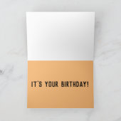 RETRO FUNNY BIRTHDAY CARDS, HOT DOG! KAART (Binnen)