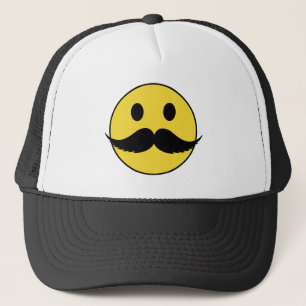 Retro Funny Black Handlebar Mustache Trucker Pet