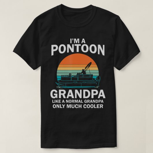 Retro Funny Boating Fathers Day T-shirt (Design voorkant)