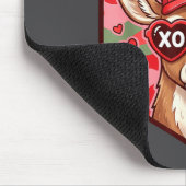 Retro Funny Boys Valentines Day Hunting Deer Camo  Muismat (Hoek)