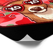 Retro Funny Boys Valentines Day Hunting Deer Camo Poster (Hoek)