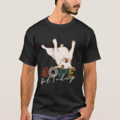 Retro Funny Bull Terrier Nee Niet Vandaag Doen T-shirt (Voorkant)