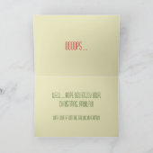 Retro Funny Cartoon Naughty of Nice Cute Custom Feestdagen Kaart (Binnen)