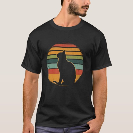 Retro Funny Cat Lover Cat Dad Cat Mom T-shirt (Voorkant)