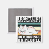 Retro Funny Cat Magnet (Voorkant / Achterkant)