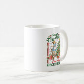 Retro Funny Christmas Holiday From The Windows To  Koffiemok (Voorkant rechts)