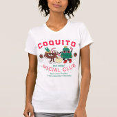 Retro Funny Coquito Social Club Kerstcadeau T-shirt (Voorkant)