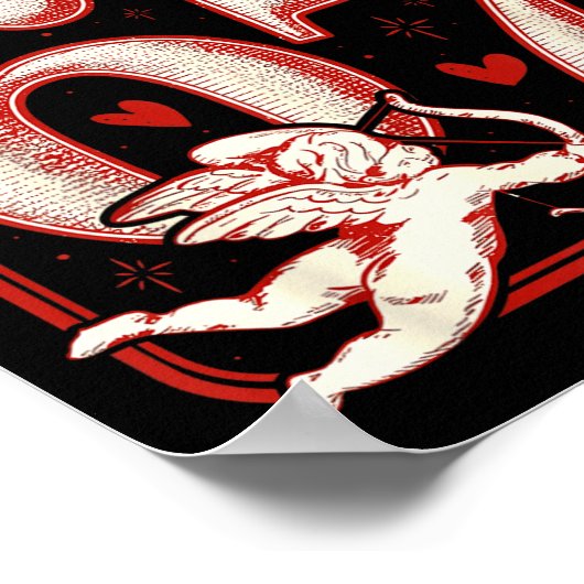 Retro Funny Cud Says 6 7 Six Seven Couples Valenti Poster (Hoek)