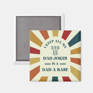 Retro Funny Dad Jokes Vaders dag cadeau voor vader Magneet