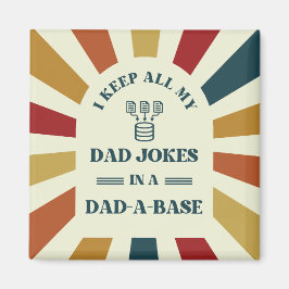 Retro Funny Dad Jokes Vaders dag cadeau voor vader Magneet