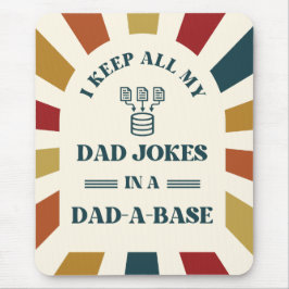 Retro Funny Dad Jokes Vaders dag cadeau voor vader Muismat