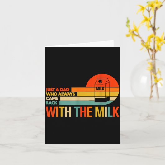 Retro Funny Dad Quote Design Gift For Father’s Day Kaart (Gele Bloem)