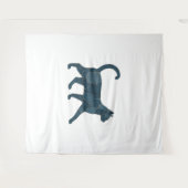 Retro Funny Denim Patch Animal Cat T-shirt Wandkleed (Voorkant (horizontaal))