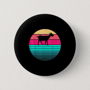 Retro Funny Dierenvriend Goat Farmer Ronde Button 5,7 Cm