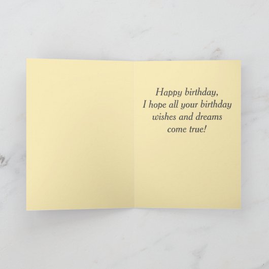 Retro Funny Dog en Happy Birthday Kaart (Binnen)