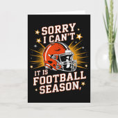 Retro Funny Game Day Sorry I Can't It Is Football Kaart (Voorkant)