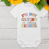 Retro Funny, geen bestelling van diner Romper