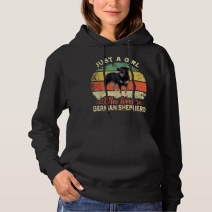 Retro  Funny German Shepherd Women Girls do Hoodie