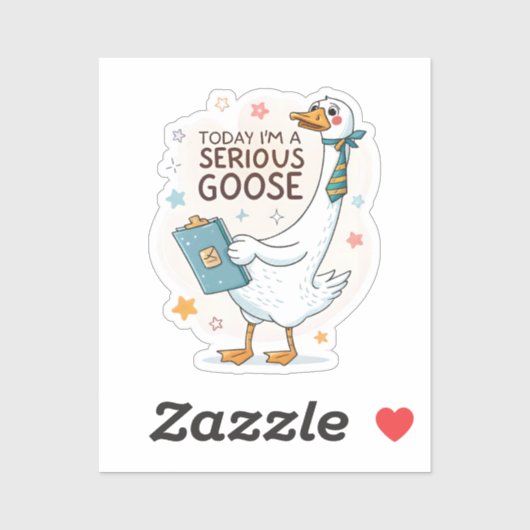 Retro Funny Goose Sticker –  Meme Vinyl Dec (Vel)