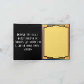 Retro Funny Halloween Bedankkaart (Binnen)