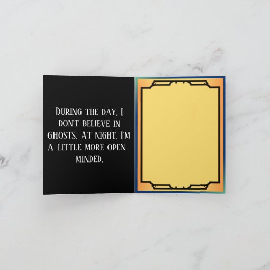 Retro Funny Halloween Bedankkaart (Binnen)