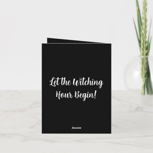 Retro Funny Halloween Kaarten Notitiekaartje (Achterkant)