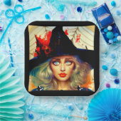 Retro Funny Halloween Kaarten Papieren Bordje (Feest)