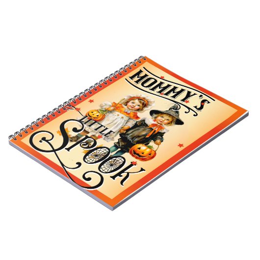 Retro Funny Halloween Notitieboek (Linkerzijde)