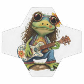 Retro Funny Hippie Frog Draag Glass Play Piano aan Voetbal (Enkel)