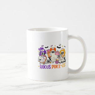 Retro Funny Hocus Poke-us Spooky Nurse Halloween C Koffiemok