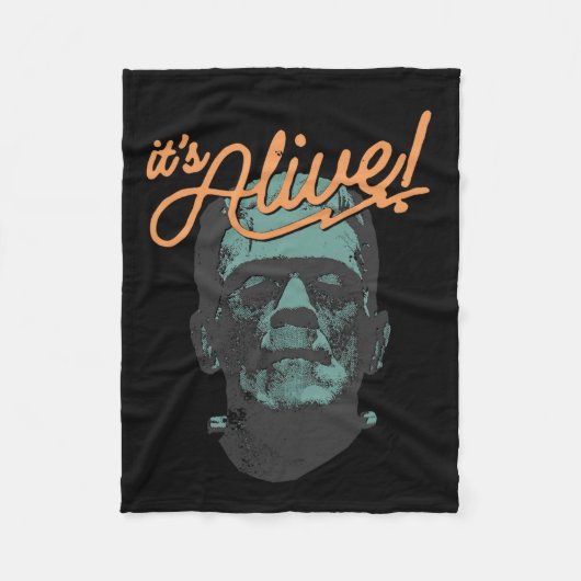 Retro Funny It's Alive Frankenstein Monster Spooky Fleece Deken (Voorkant)