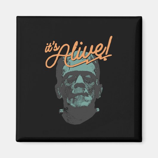Retro Funny It's Alive Frankenstein Monster Spooky Magneet (Voorkant)