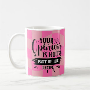 Retro Funny Keuken Gezegde Roze Koffiemok