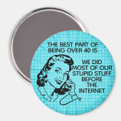 Retro Funny, meer dan 40 Magnet (Voorkant / Achterkant)