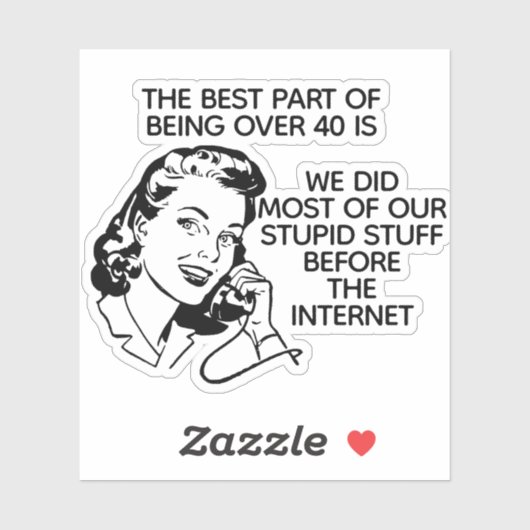 Retro Funny, meer dan 40 Sticker (Vel)