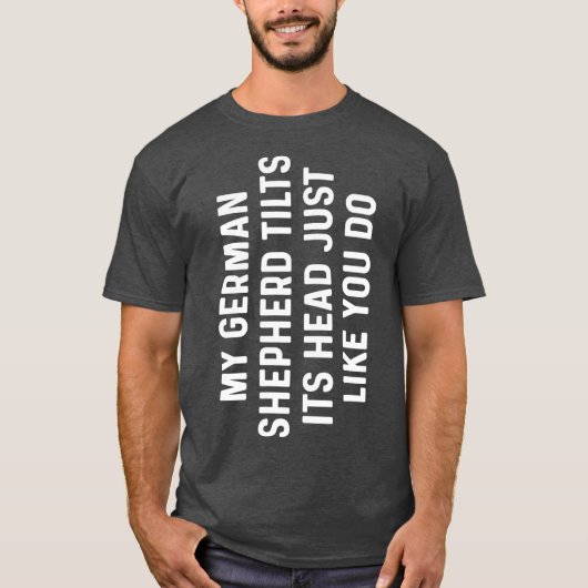 Retro Funny Mijn Duitse schapenet tilt het Man T-shirt (Voorkant)