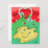 Retro Funny Mud Puddle Valentijn Kaart (Voorkant / Achterkant)