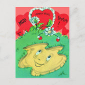 Retro Funny Mud Puddle Valentijn Kaart (Voorkant)