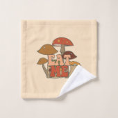 Retro Funny Mushroom | Eet me Bad Handdoek (Wasdoekje)