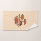 Retro Funny Mushroom | Eet me Bad Handdoek (Handdoek)