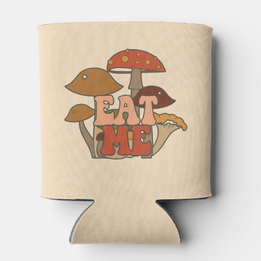 Retro Funny Mushroom | Eet me Blikjeskoeler (Achterkant)