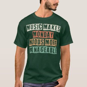 Retro Funny Music maakt maandag nog meer Manageab T-shirt