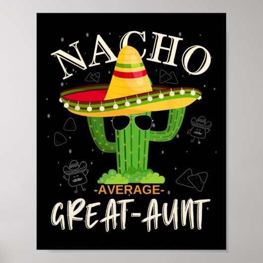 Retro Funny Nacho Gemiddelde Tante Familie Poster (Voorkant)