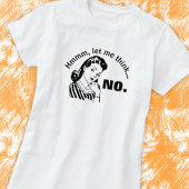 Retro Funny No Basic T-Shirt