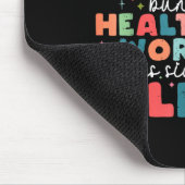 Retro Funny Nurse Jolliest Bunch Of Healthcare Wor Muismat (Hoek)