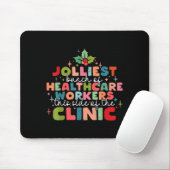 Retro Funny Nurse Jolliest Bunch Of Healthcare Wor Muismat (Met muis)